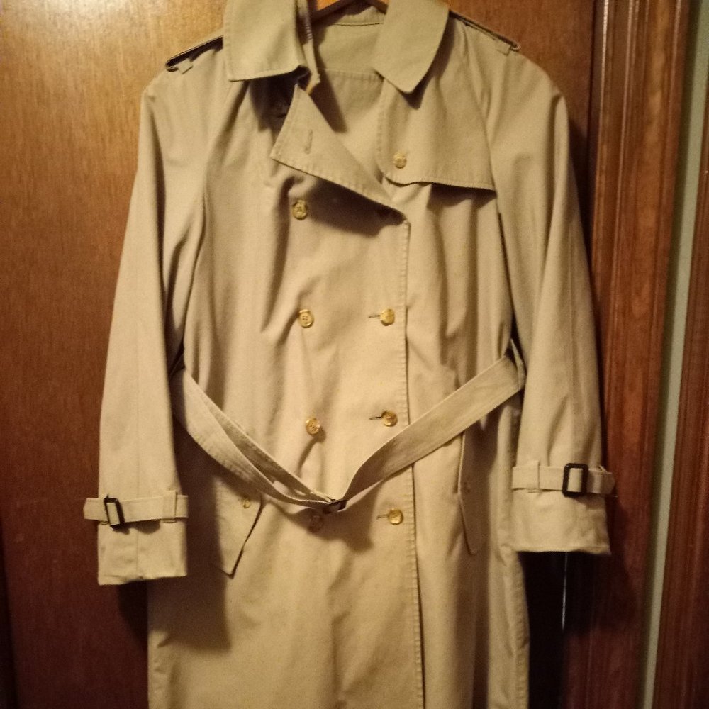 Classic Belted Trench Coat Double Breasted